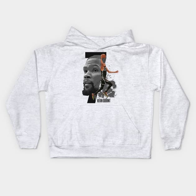 Kevin Durant Kids Hoodie by Juantamad